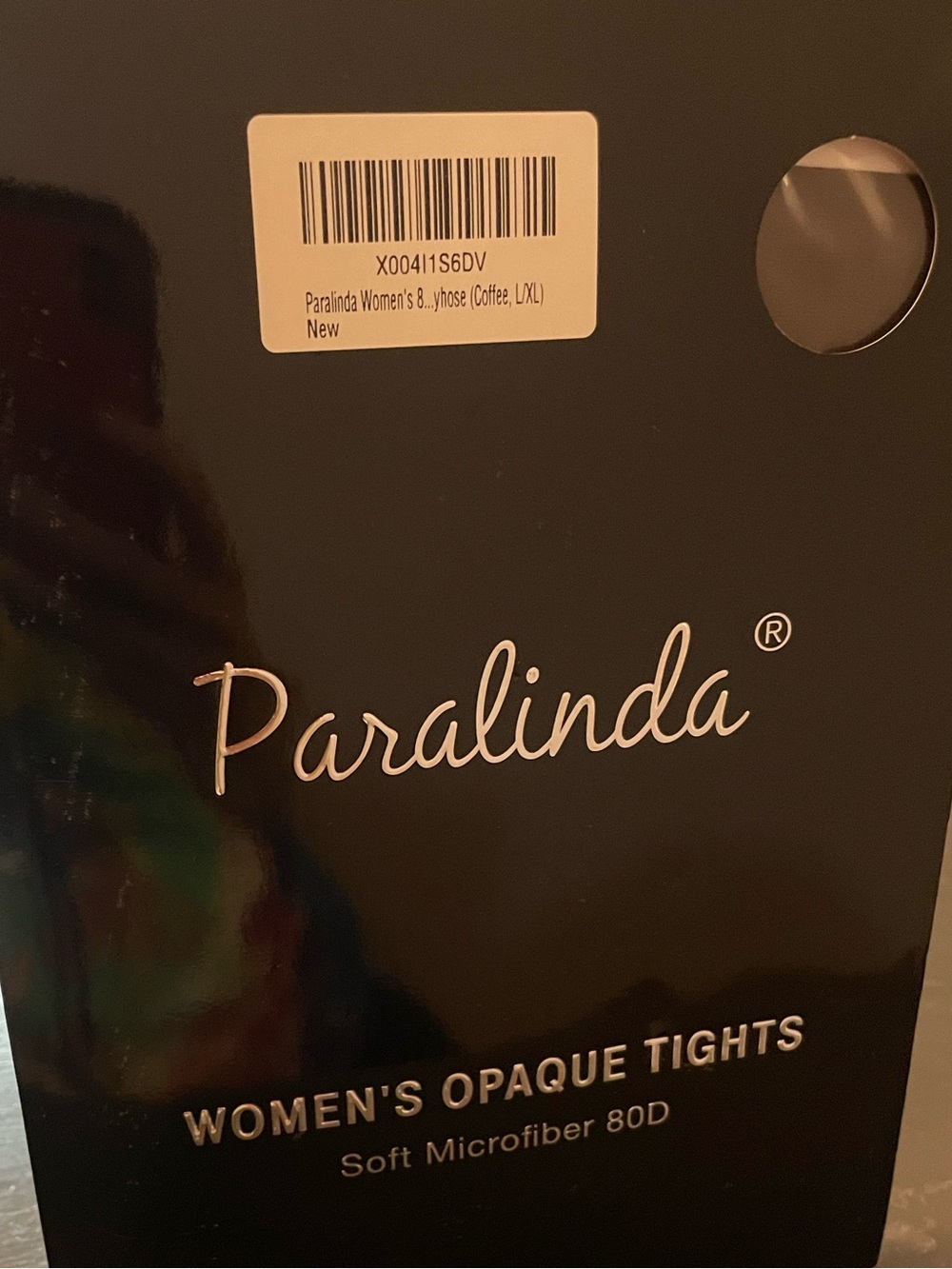 Paralinda Women's Opaque Tights in Coffee size Large/XL